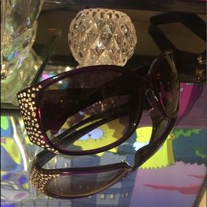 Purple Foster Grant sunglasses